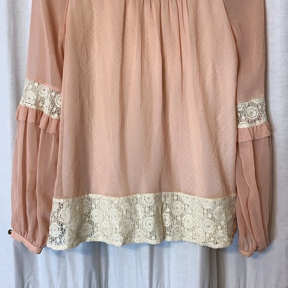ROJITA! Chiffon Kawaii Top - Lolita Gyaru Japanese - Cottagecore Pastel Jirai - Picture 3 of 6